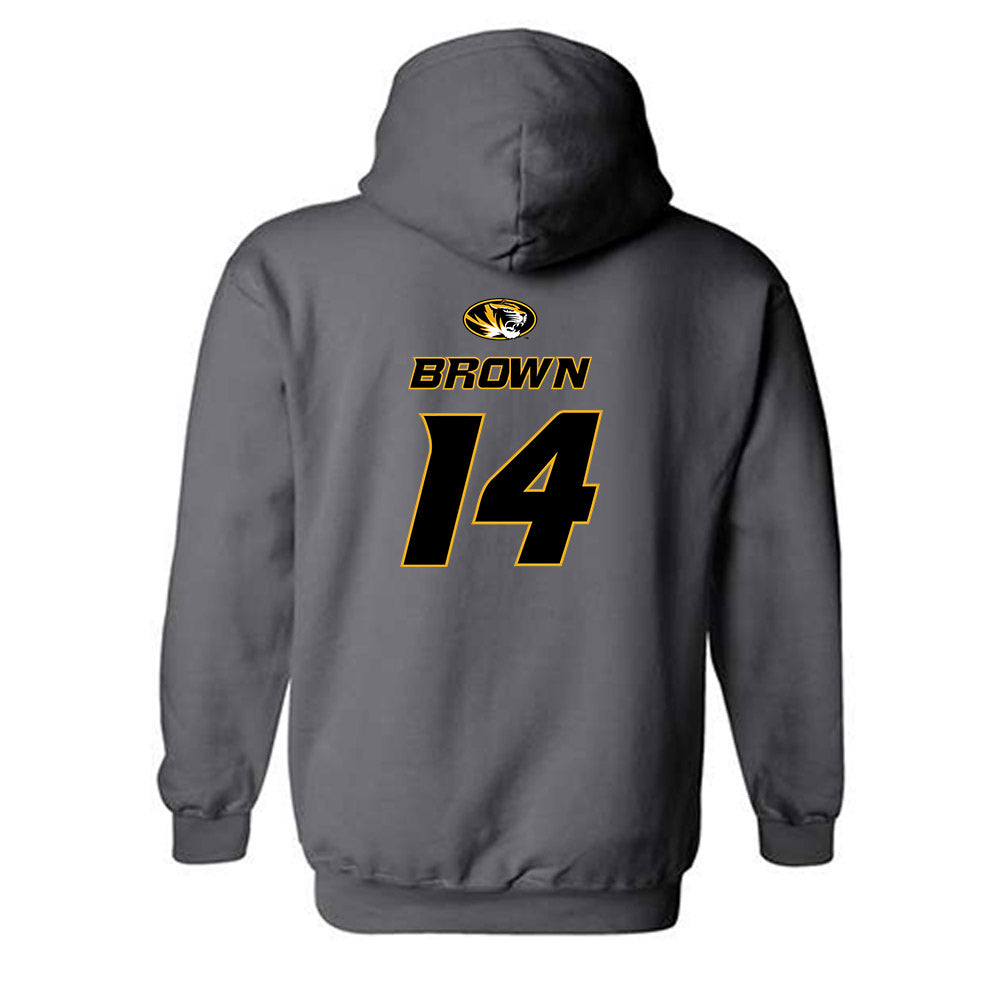 Missouri - NCAA Football : Brett Brown - Classic Shersey Hooded Sweatshirt-1
