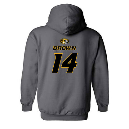 Missouri - NCAA Football : Brett Brown - Classic Shersey Hooded Sweatshirt-1