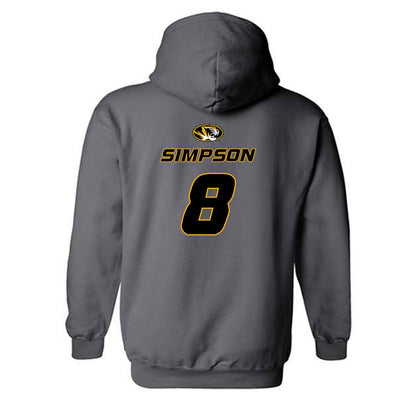 Missouri - NCAA Football : Donta Simpson - Classic Shersey Hooded Sweatshirt-1