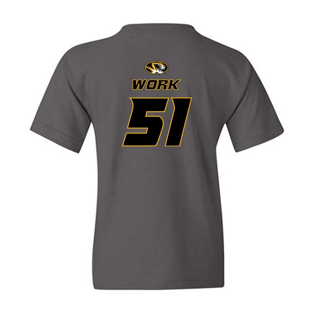 Missouri - NCAA Football : Luke Work - Classic Shersey Youth T-Shirt-1