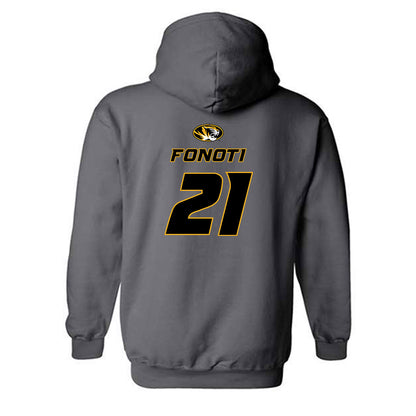Missouri - NCAA Football : Malae Fonoti - Classic Shersey Hooded Sweatshirt-1