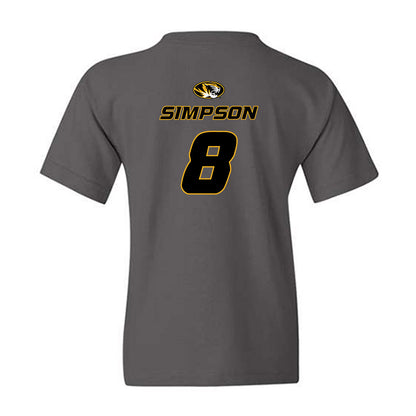 Missouri - NCAA Football : Donta Simpson - Classic Shersey Youth T-Shirt-1