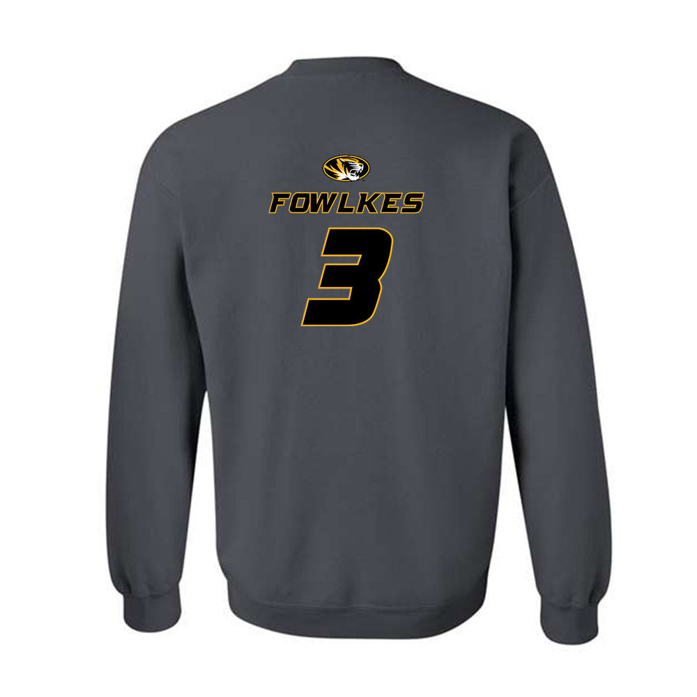 Missouri - NCAA Football : DaMarion Fowlkes - Classic Shersey Crewneck Sweatshirt-1
