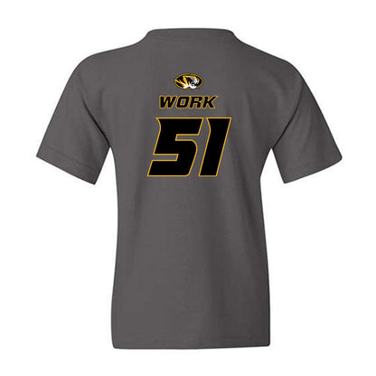Missouri - NCAA Football : Luke Work - Classic Shersey Youth T-Shirt-1