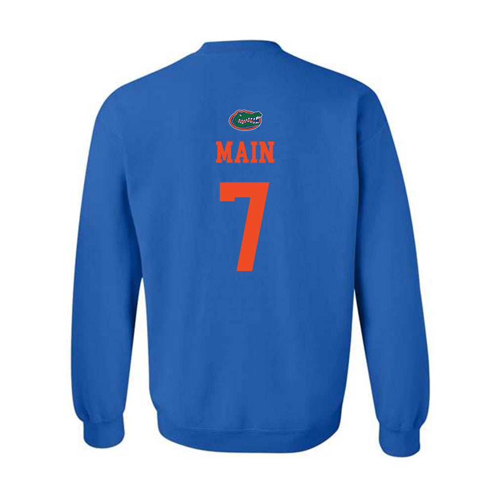 Florida - NCAA Women's Soccer : Zoe Main - Generic Shersey Crewneck Sweatshirt-1