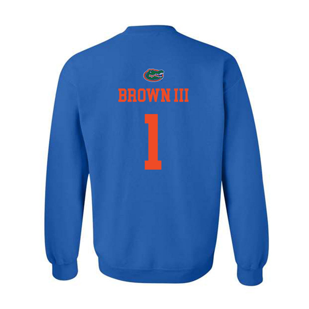 Florida - NCAA Football : Vernell Brown III - Generic Shersey Crewneck Sweatshirt-1