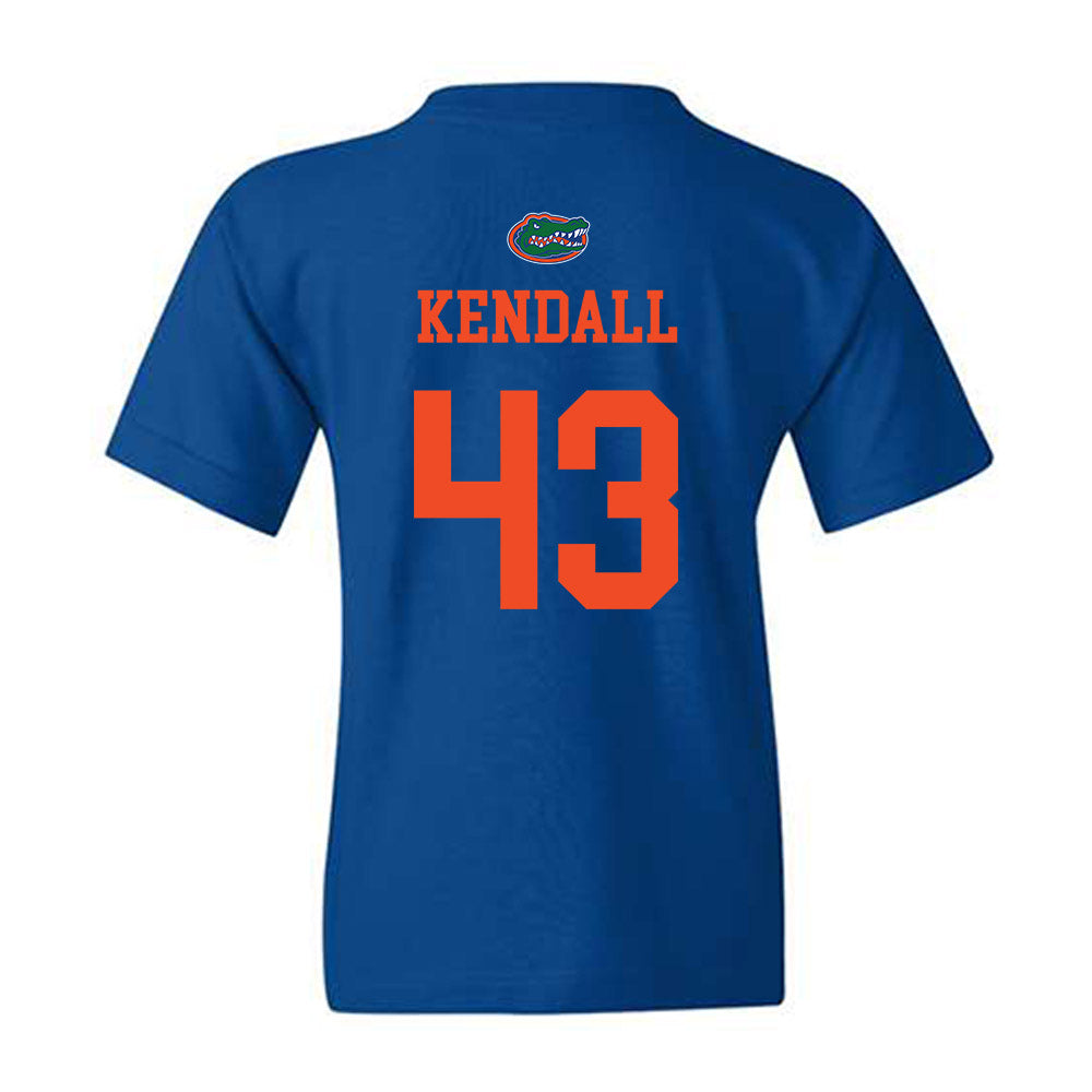Florida - NCAA Baseball : Jacob Kendall - Generic Shersey Youth T-Shirt-1