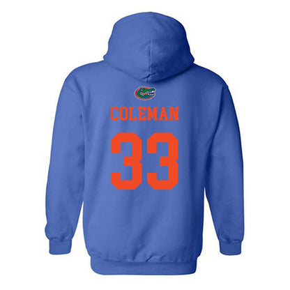 Florida - NCAA Football : DJ Coleman - Generic Shersey Hooded Sweatshirt-1