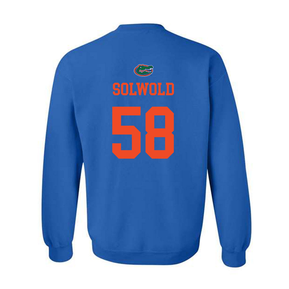 Florida - NCAA Football : Hunter Solwold - Generic Shersey Crewneck Sweatshirt-1