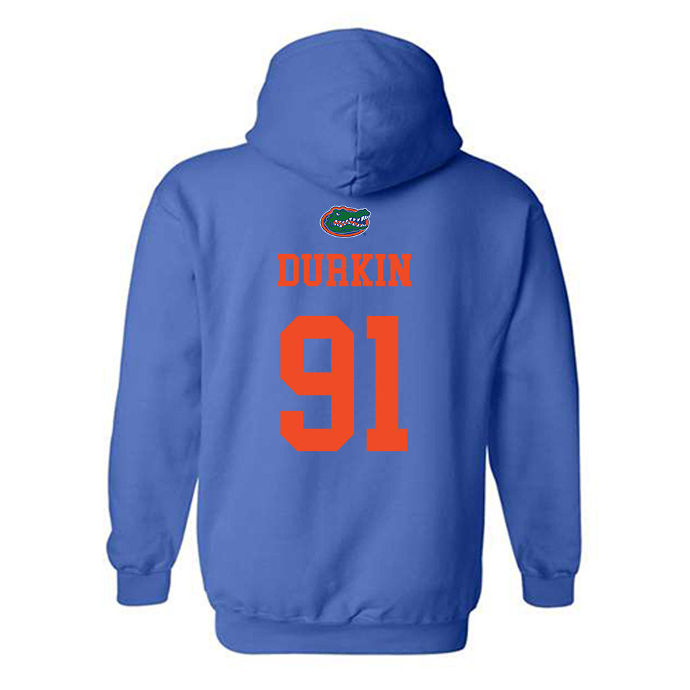 Florida - NCAA Football : Patrick Durkin - Generic Shersey Hooded Sweatshirt-1