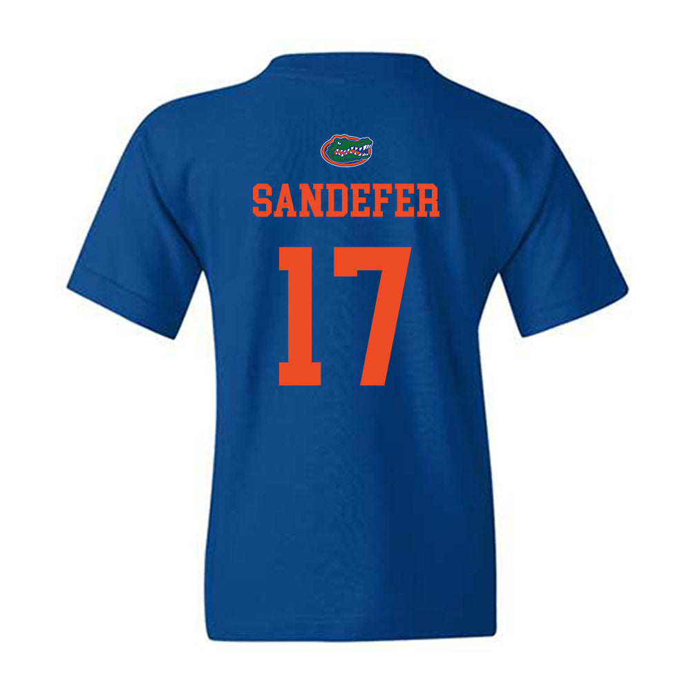 Florida - NCAA Baseball : Russell Sandefer - Generic Shersey Youth T-Shirt-1