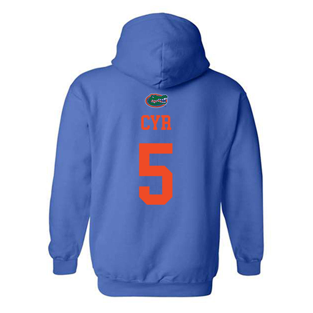 Florida - NCAA Baseball : Blake Cyr - Generic Shersey Hooded Sweatshirt-1