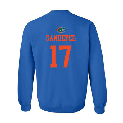 Florida - NCAA Baseball : Russell Sandefer - Generic Shersey Crewneck Sweatshirt-1