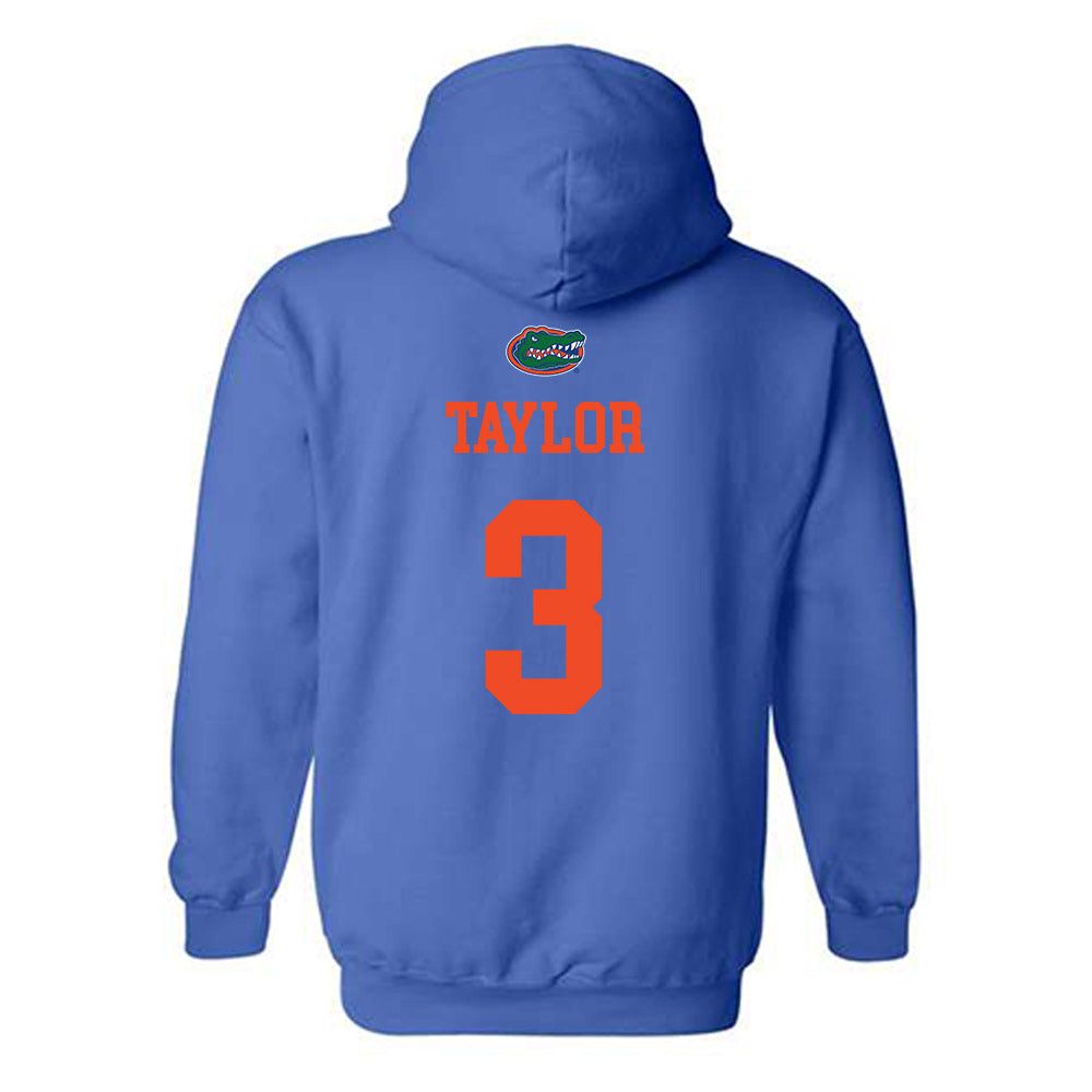 Florida - NCAA Women's Soccer : Kyra Taylor - Generic Shersey Hooded Sweatshirt-1