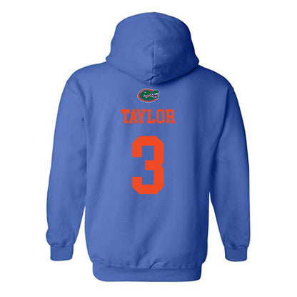 Florida - NCAA Women's Soccer : Kyra Taylor - Generic Shersey Hooded Sweatshirt-1