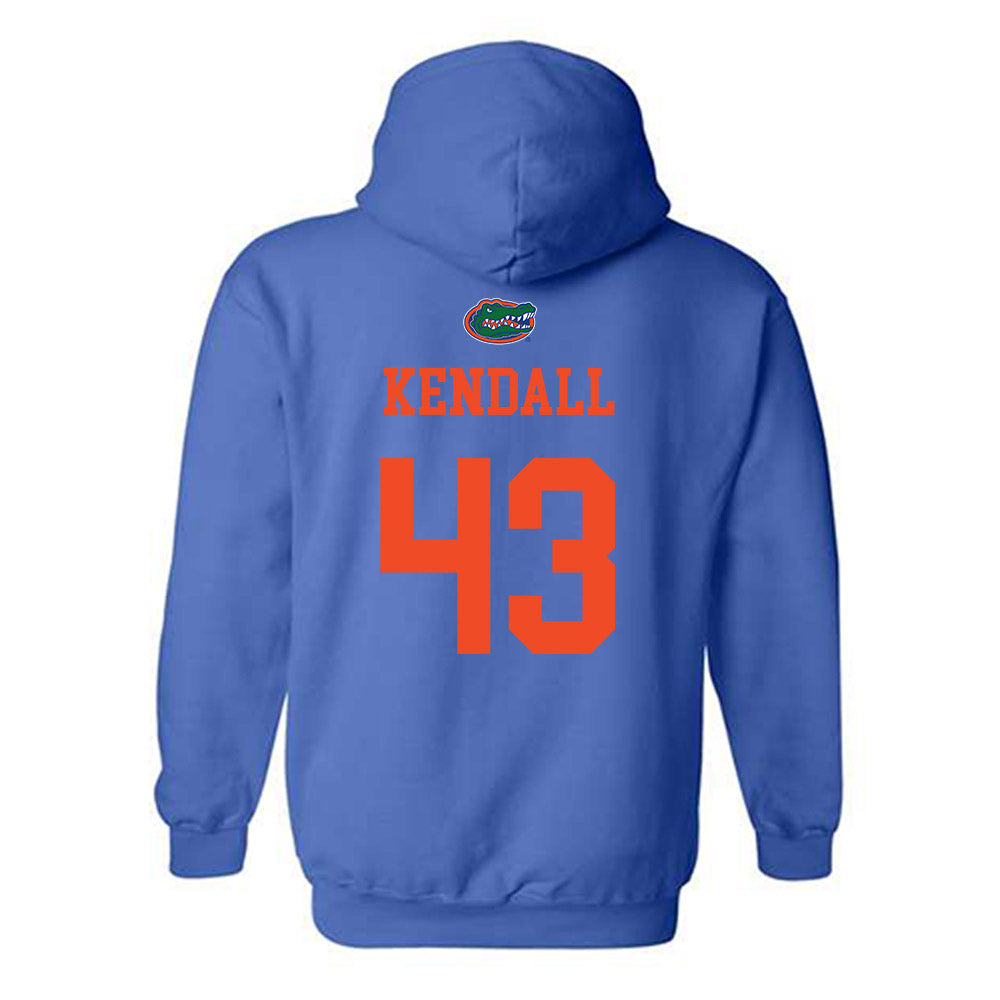 Florida - NCAA Baseball : Jacob Kendall - Generic Shersey Hooded Sweatshirt-1