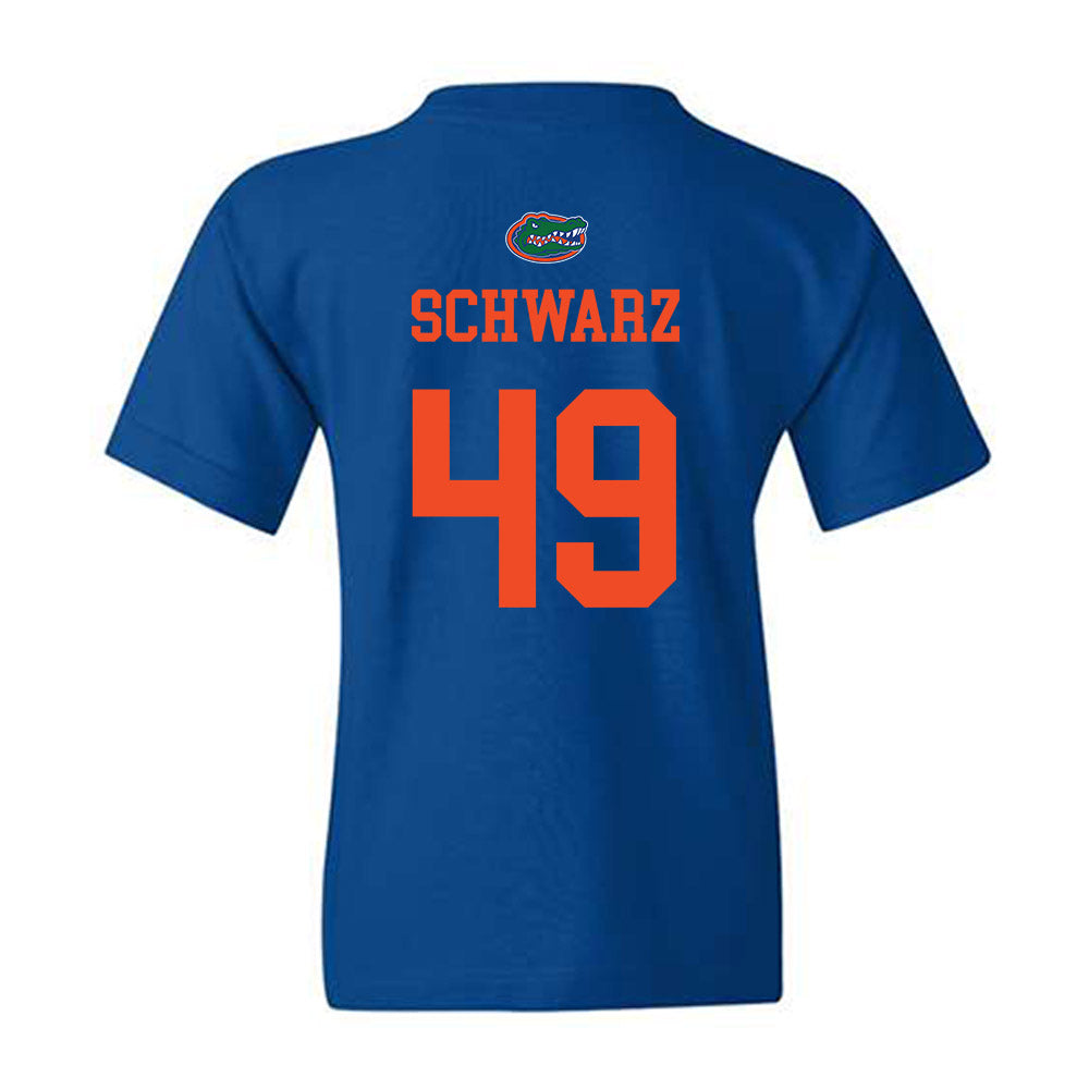 Florida - NCAA Baseball : Colton Schwarz - Generic Shersey Youth T-Shirt-1