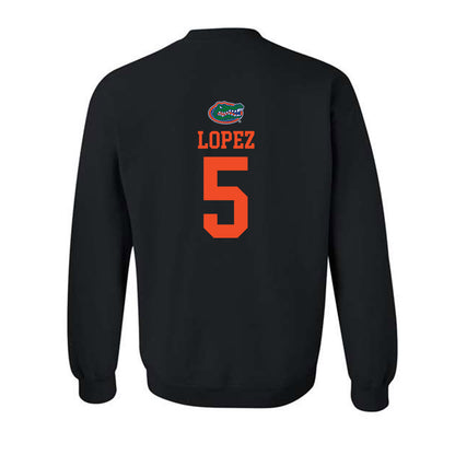 Florida - NCAA Women's Tennis : Qavia Lopez - Crewneck Sweatshirt Classic Shersey