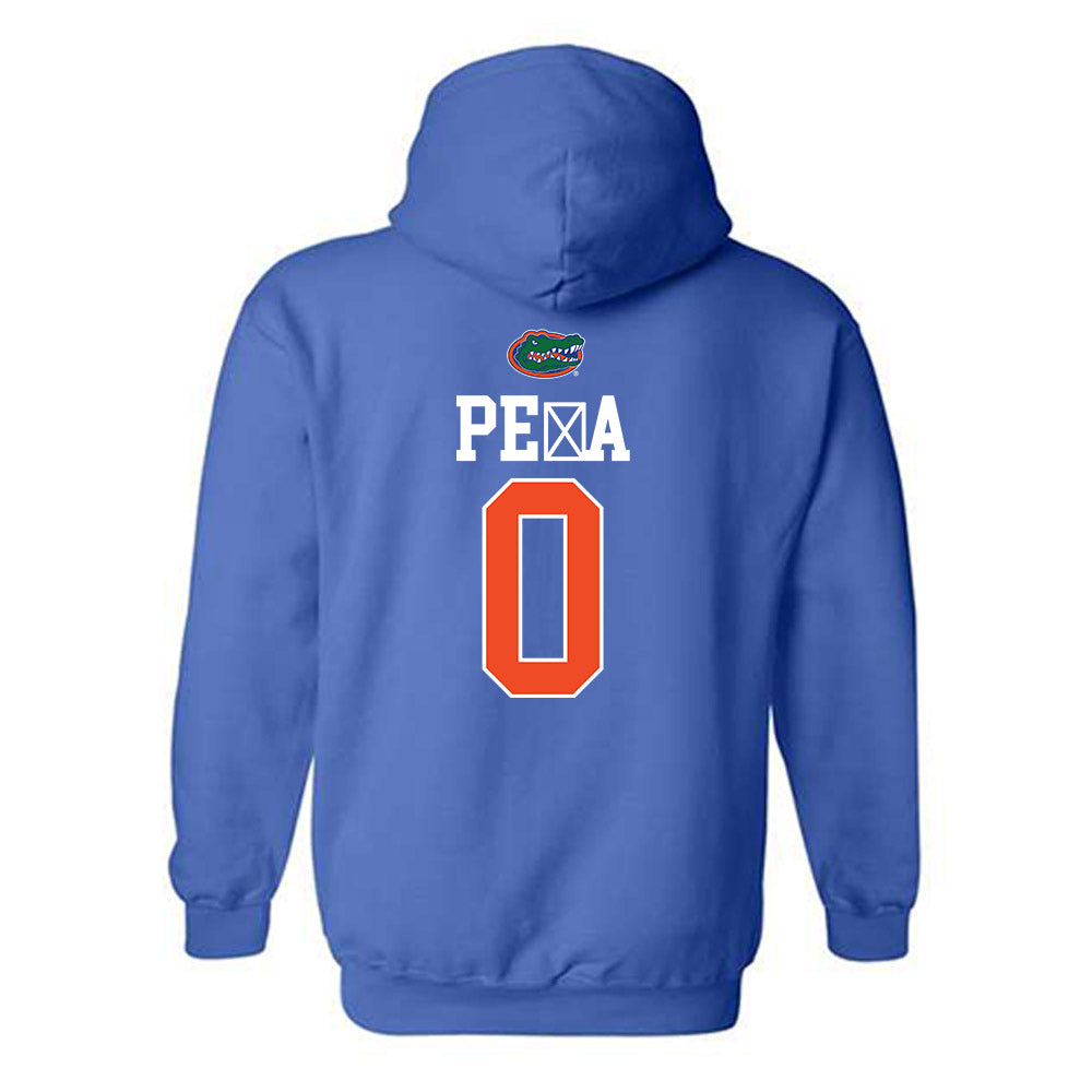 Florida - NCAA Women's Soccer : Paloma Pe�a - Generic Shersey Hooded Sweatshirt-1