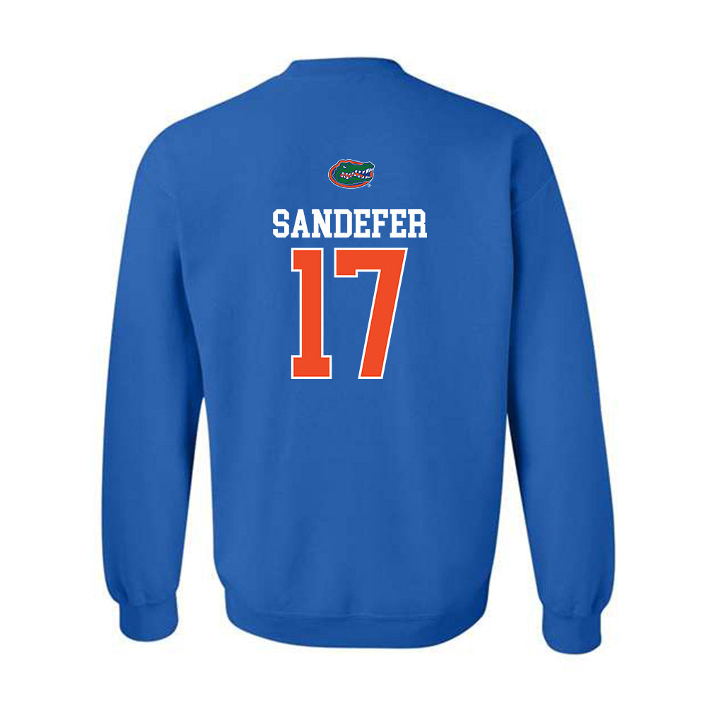 Florida - NCAA Baseball : Russell Sandefer - Generic Shersey Crewneck Sweatshirt-1