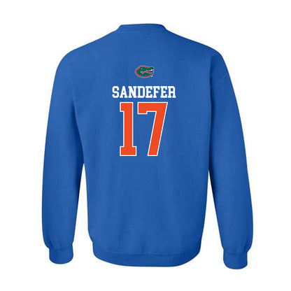 Florida - NCAA Baseball : Russell Sandefer - Generic Shersey Crewneck Sweatshirt-1