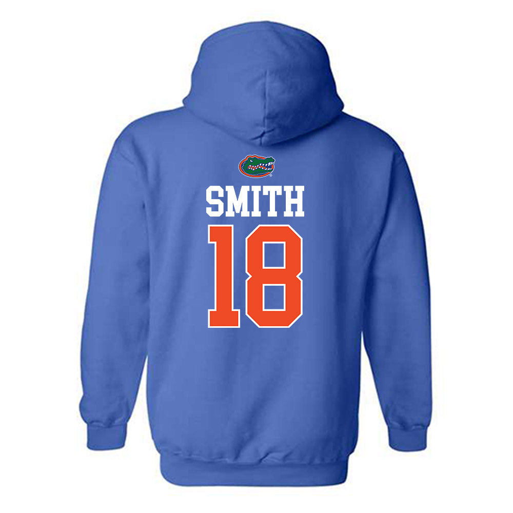 Florida - NCAA Women's Soccer : Kelsey Smith - Generic Shersey Hooded Sweatshirt-1