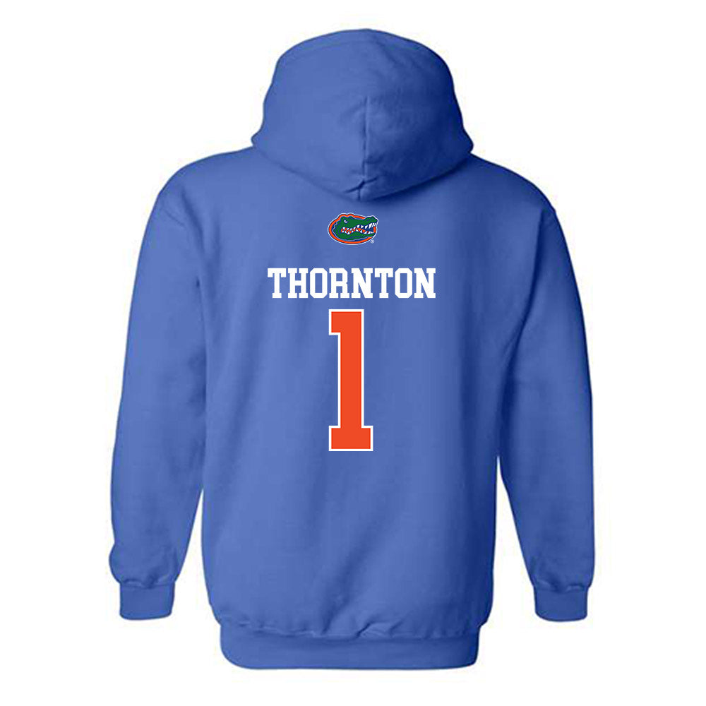 Florida - NCAA Football : Bryce Thornton - Generic Shersey Hooded Sweatshirt-1