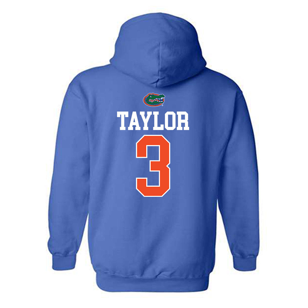 Florida - NCAA Women's Soccer : Kyra Taylor - Generic Shersey Hooded Sweatshirt-1