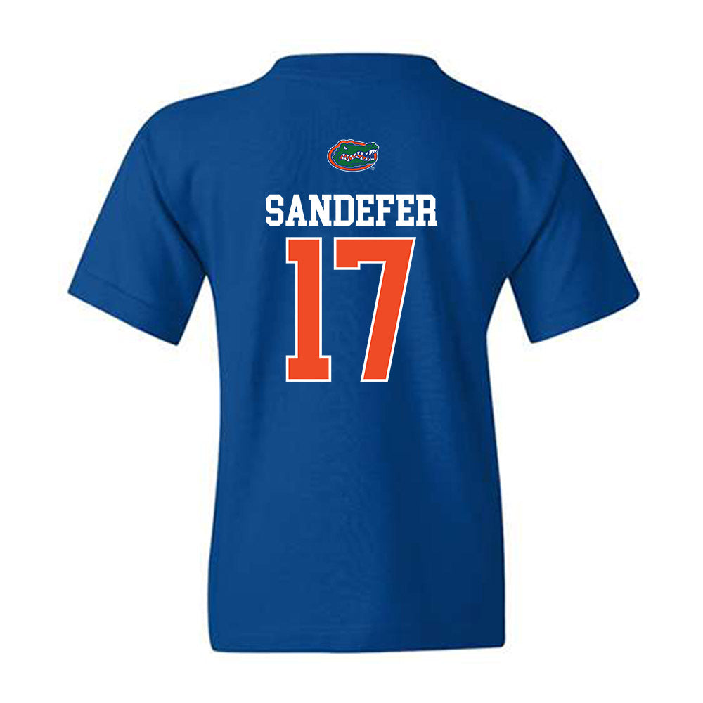 Florida - NCAA Baseball : Russell Sandefer - Generic Shersey Youth T-Shirt-1