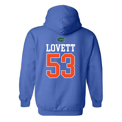 Florida - NCAA Football : Bryce Lovett - Generic Shersey Hooded Sweatshirt-1