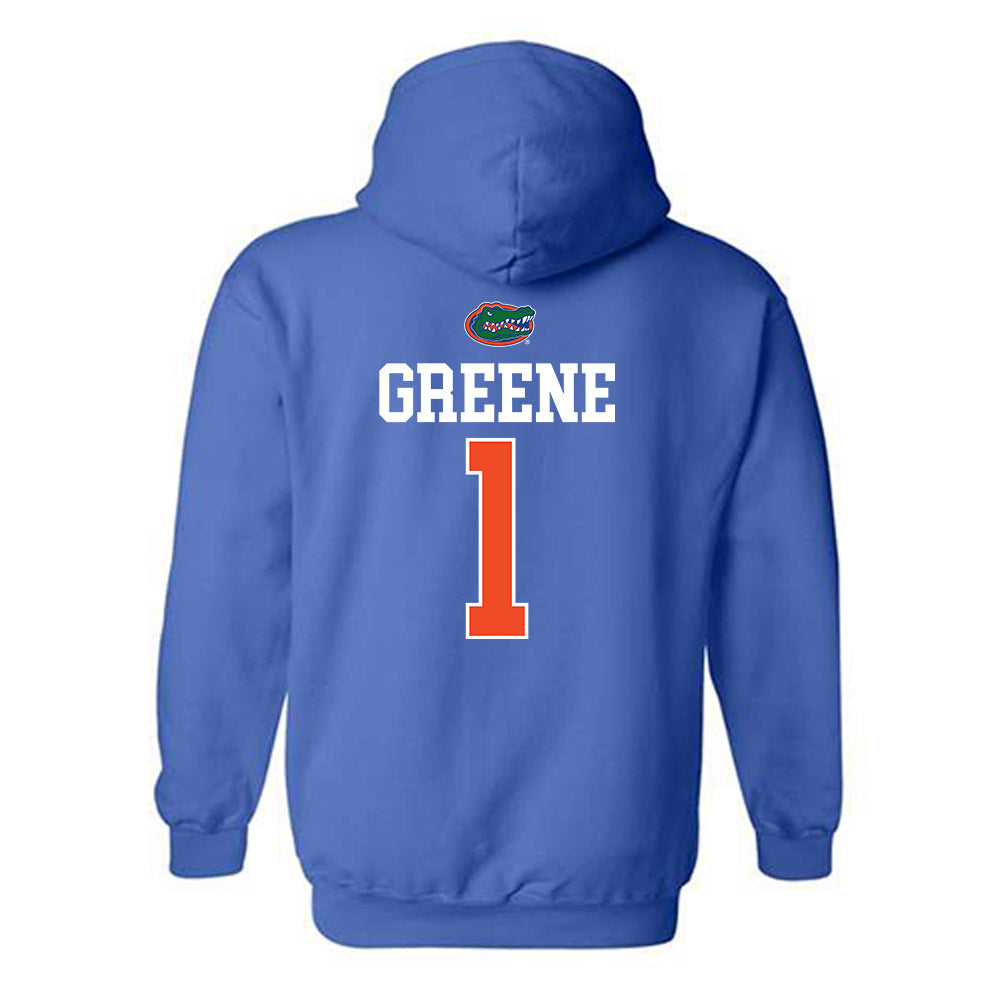 Florida - NCAA Women's Lacrosse : Gabby Greene - Generic Shersey Hooded Sweatshirt