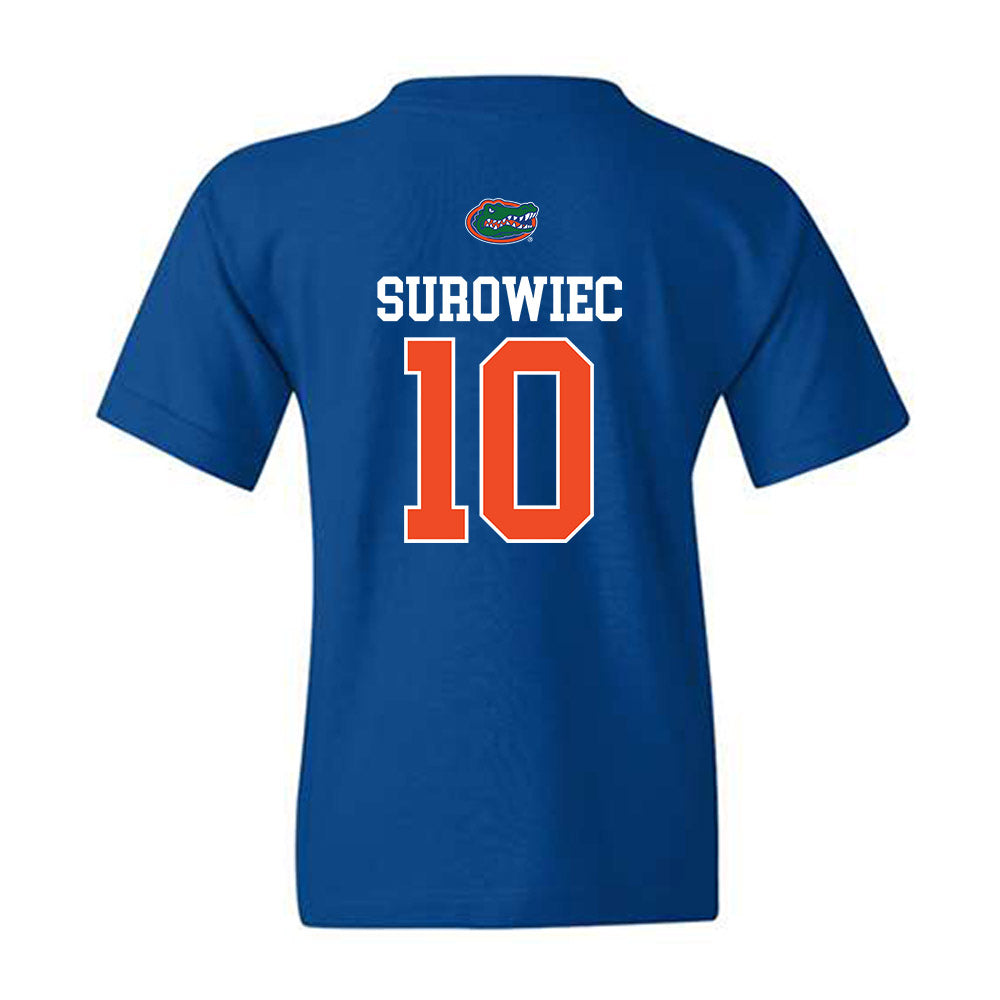 Florida - NCAA Baseball : Ethan Surowiec - Generic Shersey Youth T-Shirt-1