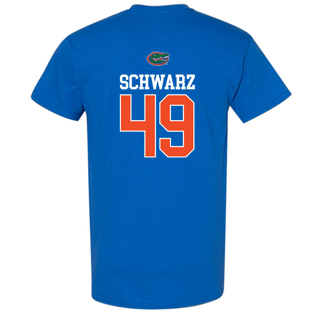 Florida - NCAA Baseball : Colton Schwarz - Generic Shersey T-Shirt-1