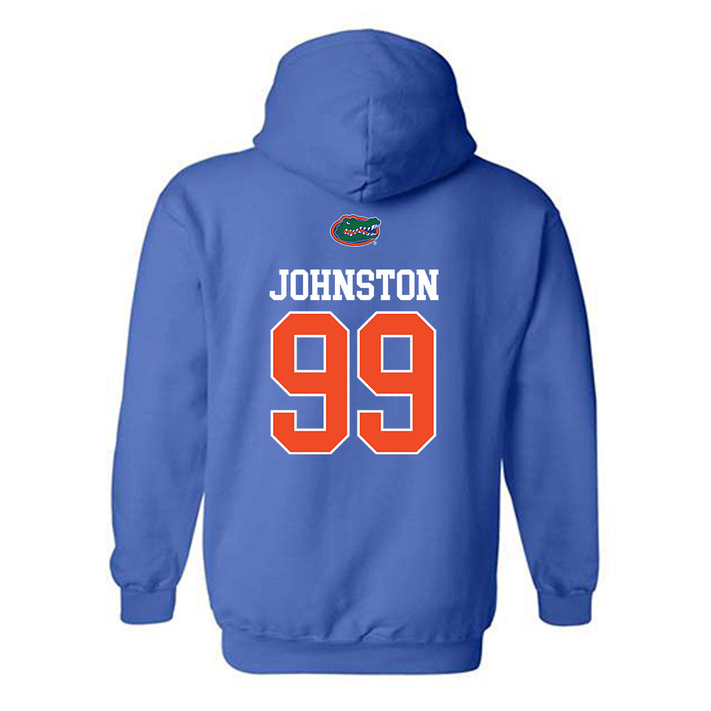 Florida - NCAA Women's Soccer : Katie Johnston - Generic Shersey Hooded Sweatshirt-1