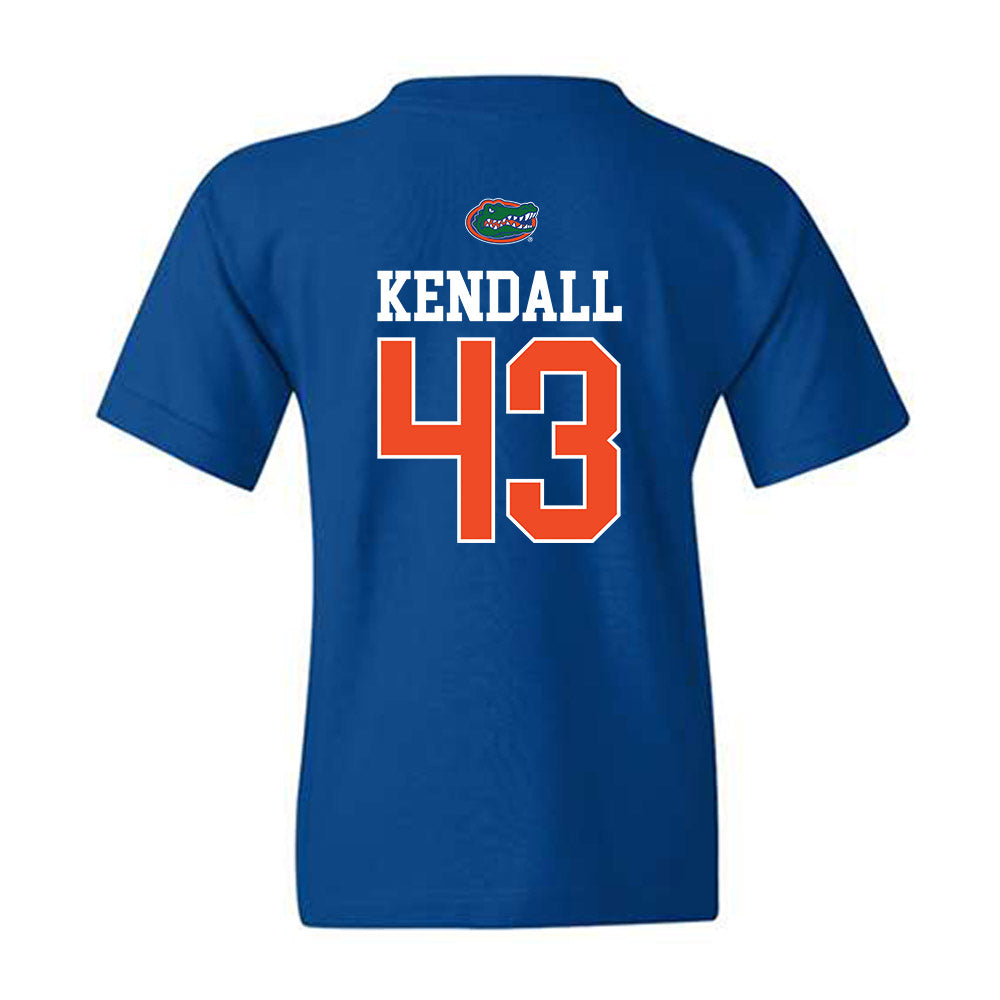 Florida - NCAA Baseball : Jacob Kendall - Generic Shersey Youth T-Shirt-1
