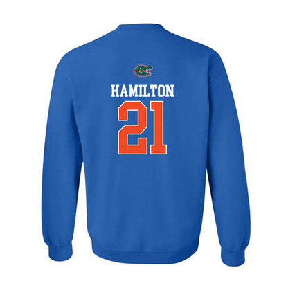 Florida - NCAA Women's Lacrosse : Clark Hamilton - Generic Shersey Crewneck Sweatshirt