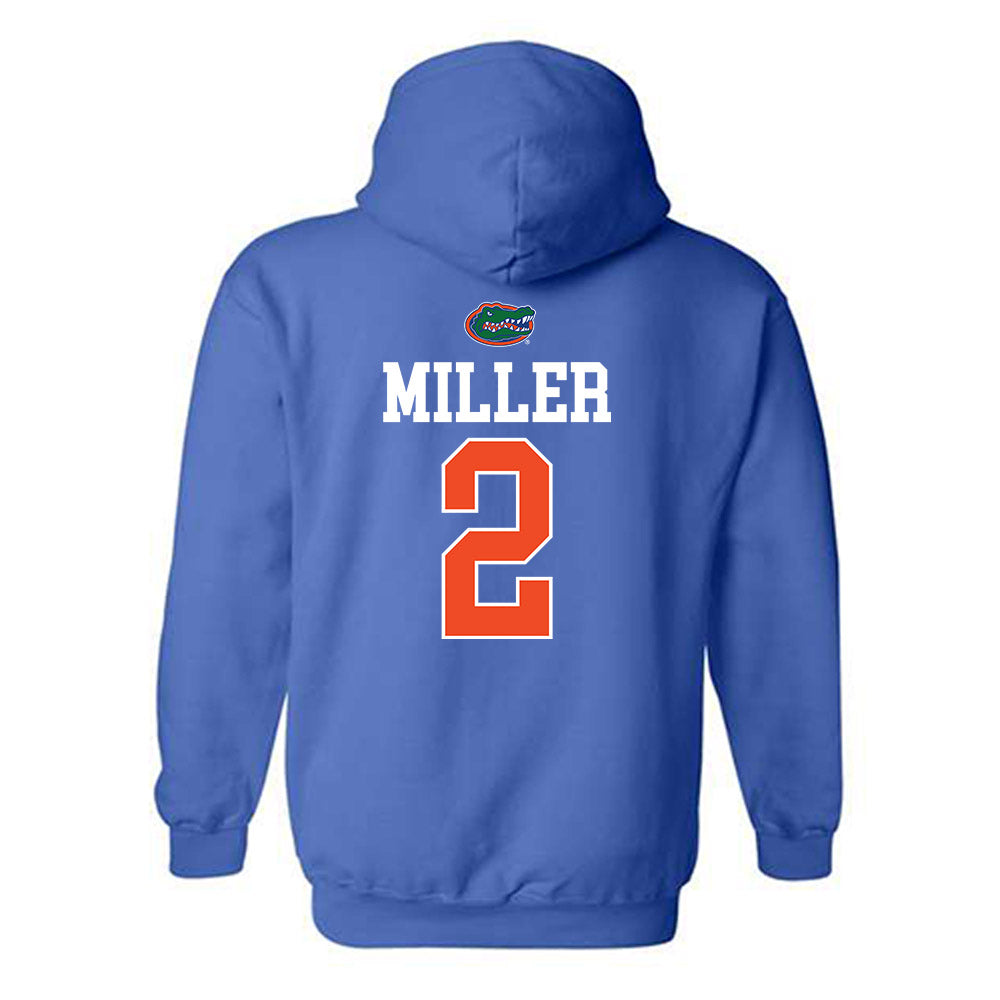 Florida - NCAA Baseball : Sam Miller - Generic Shersey Hooded Sweatshirt-1