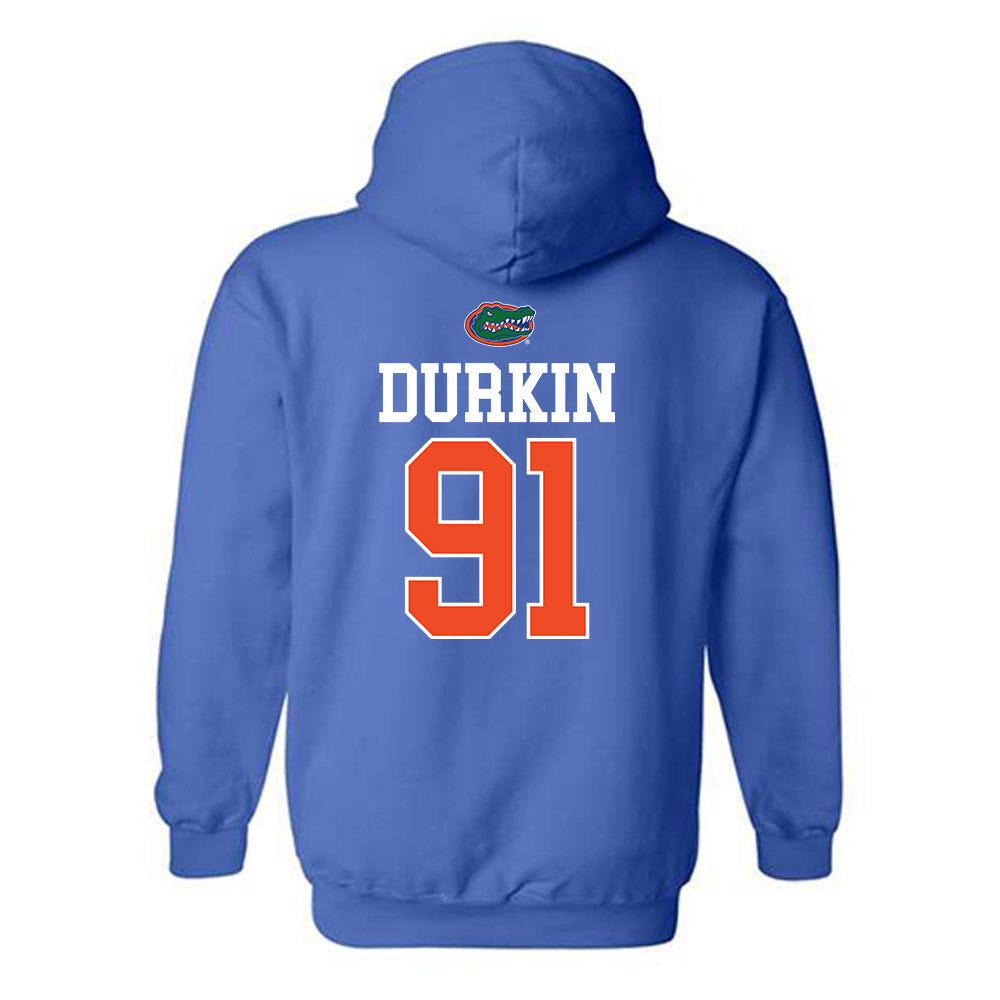 Florida - NCAA Football : Patrick Durkin - Generic Shersey Hooded Sweatshirt-1