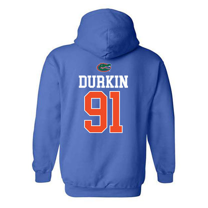 Florida - NCAA Football : Patrick Durkin - Generic Shersey Hooded Sweatshirt-1