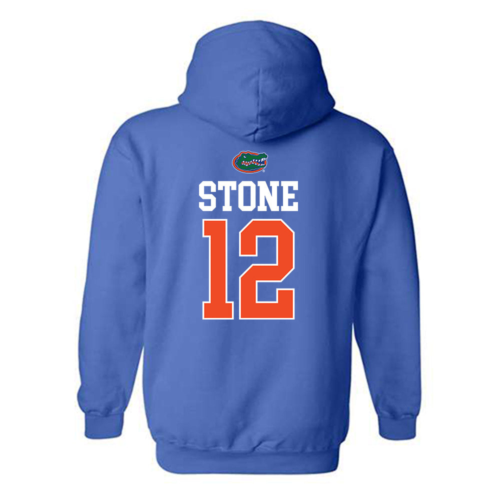 Florida - NCAA Women's Lacrosse : Alexa Stone - Generic Shersey Hooded Sweatshirt-1