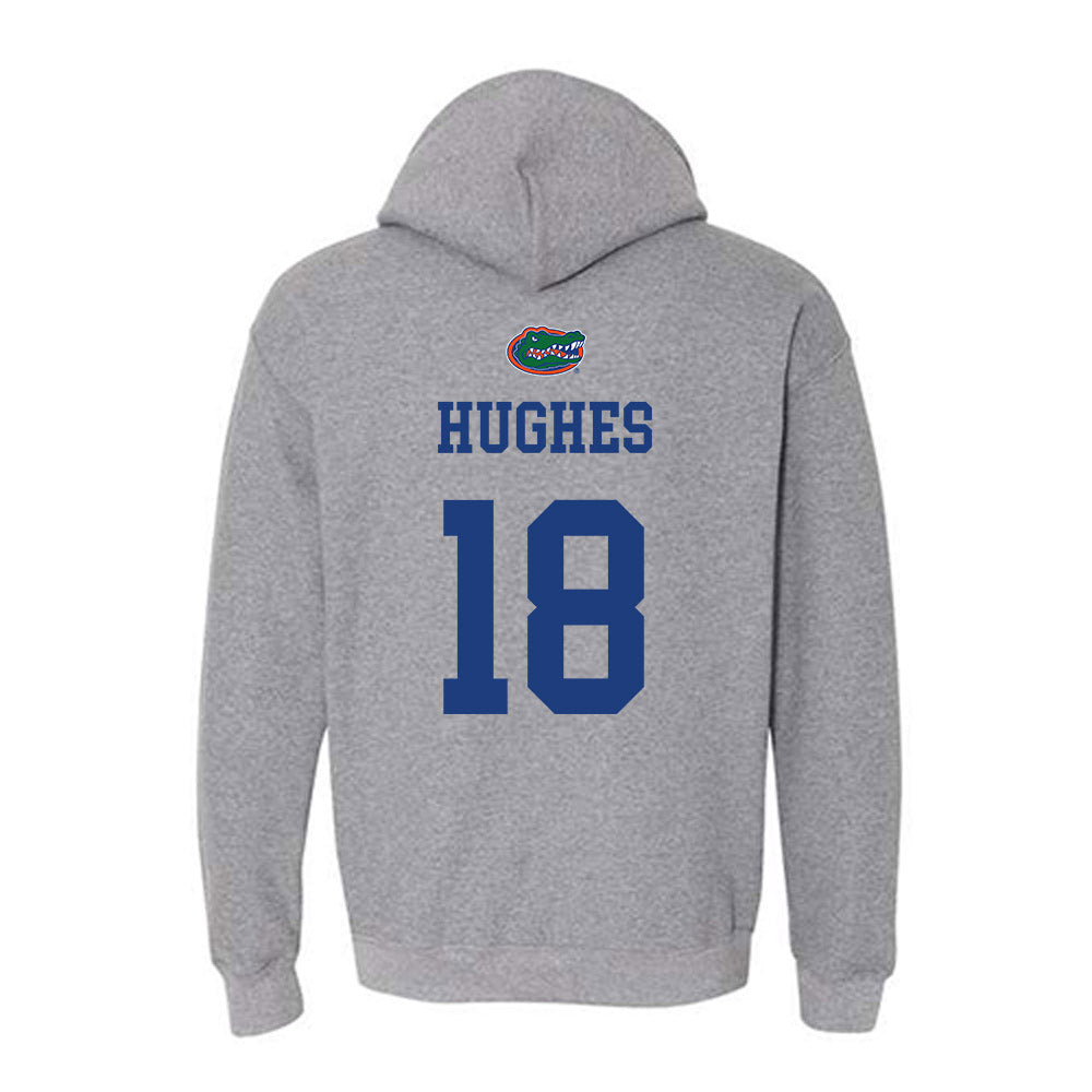 Florida - NCAA Women's Lacrosse : Sam Hughes - Sports Shersey Hooded Sweatshirt-1