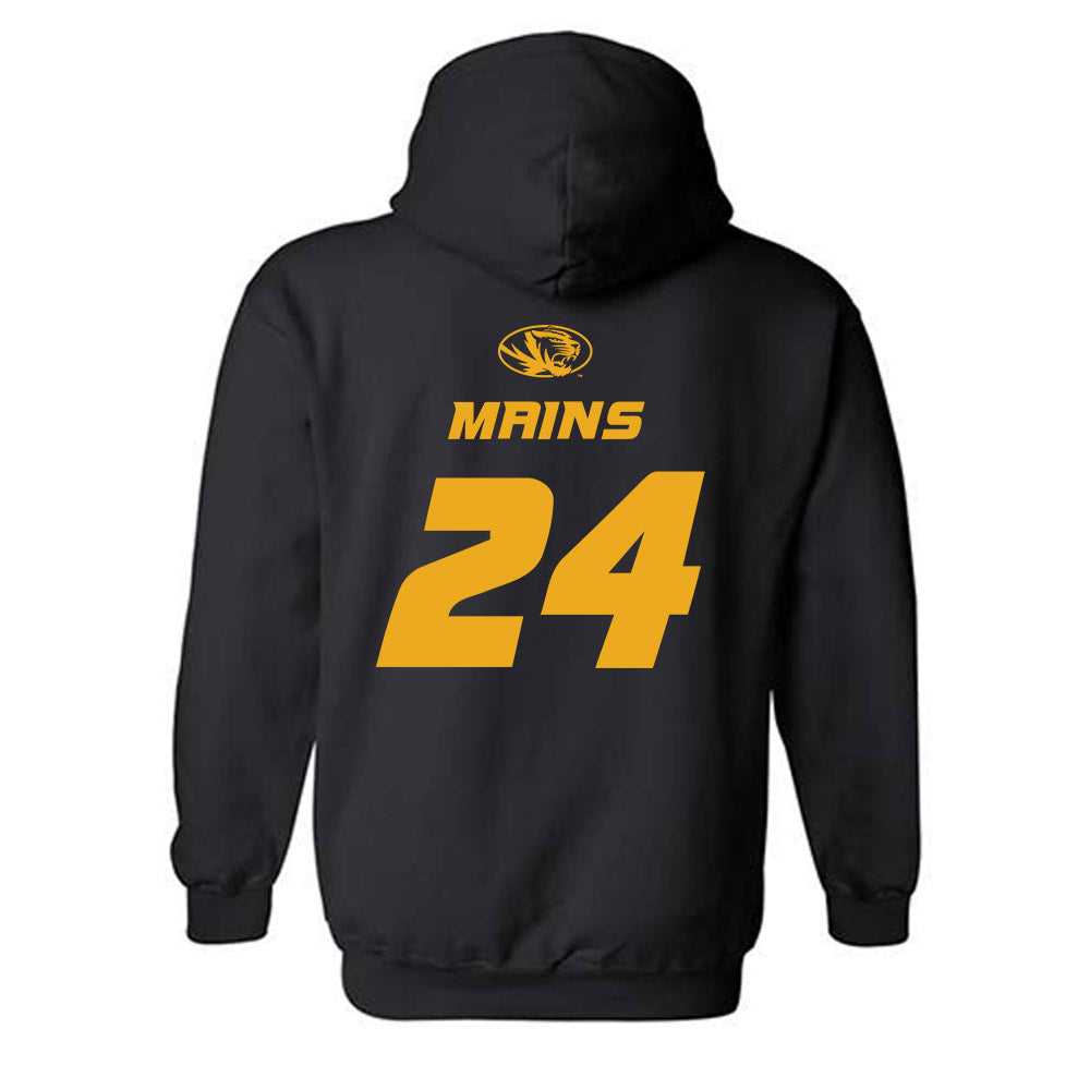 Missouri - NCAA Women's Basketball : Sydney Mains - Sports Shersey Hooded Sweatshirt-1