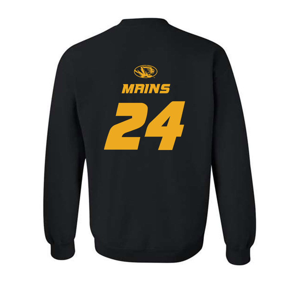 Missouri - NCAA Women's Basketball : Sydney Mains - Sports Shersey Crewneck Sweatshirt-1