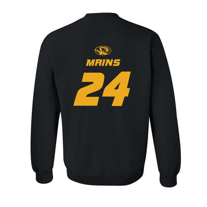 Missouri - NCAA Women's Basketball : Sydney Mains - Sports Shersey Crewneck Sweatshirt-1