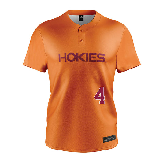 Virginia Tech - NCAA Softball : Michelle Chatfield - Orange Jersey-0