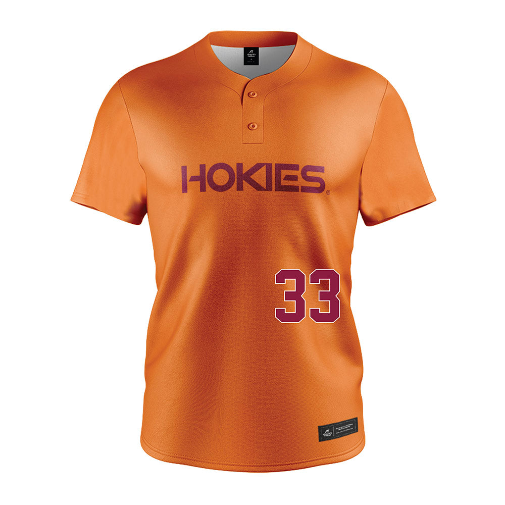 Virginia Tech - NCAA Softball : Mia Gagliardi - Orange Jersey-0