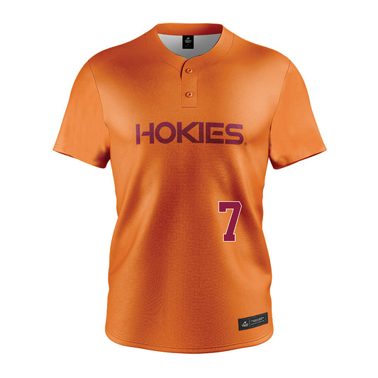 Virginia Tech - NCAA Softball : Nora Abromavage - Orange Jersey-0