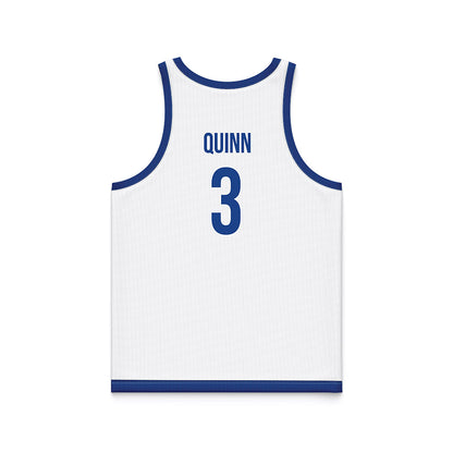 Drake - NCAA Men's Basketball : Jalen Quinn - White Basketball Jersey-1
