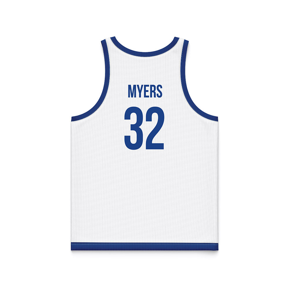 Drake - NCAA Women's Basketball : Allie Myers - White Basketball Jersey-1