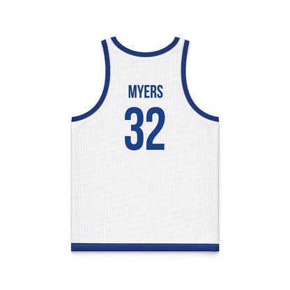 Drake - NCAA Women's Basketball : Allie Myers - White Basketball Jersey-1